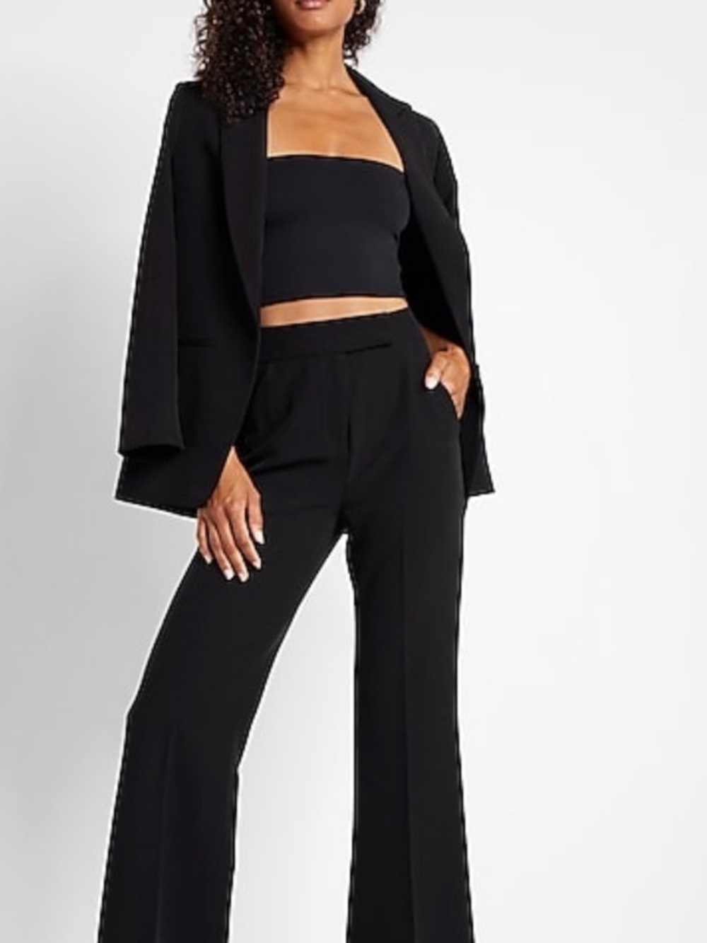 Express 💮 nwt new super high rise wide leg trouser pants 12